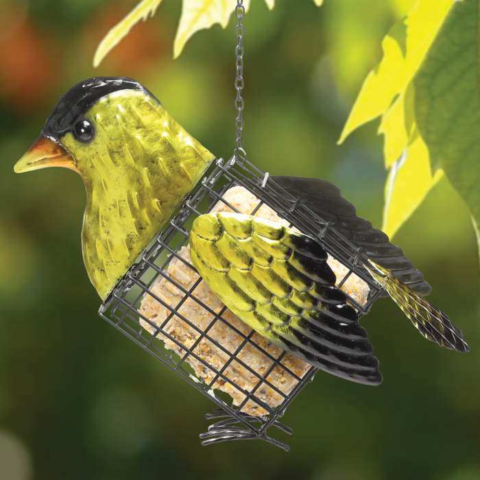 Deluxe Suet Cage Feeder Goldfinch